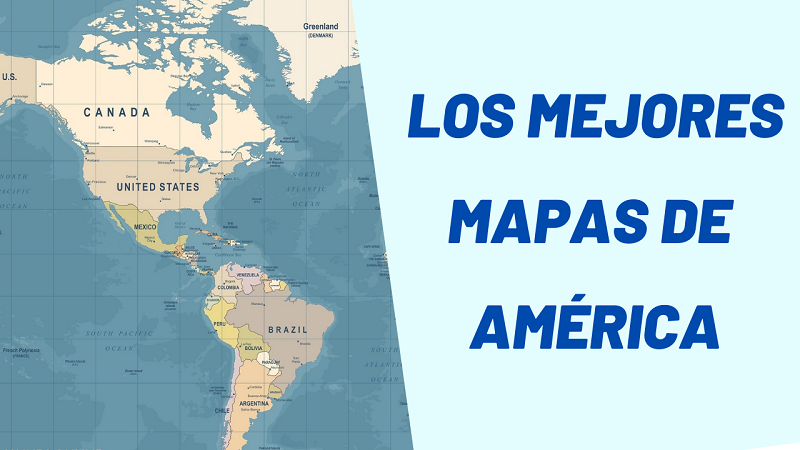 Mapa de América 2023 ???? Mapas del Continente Americano en Imágenes